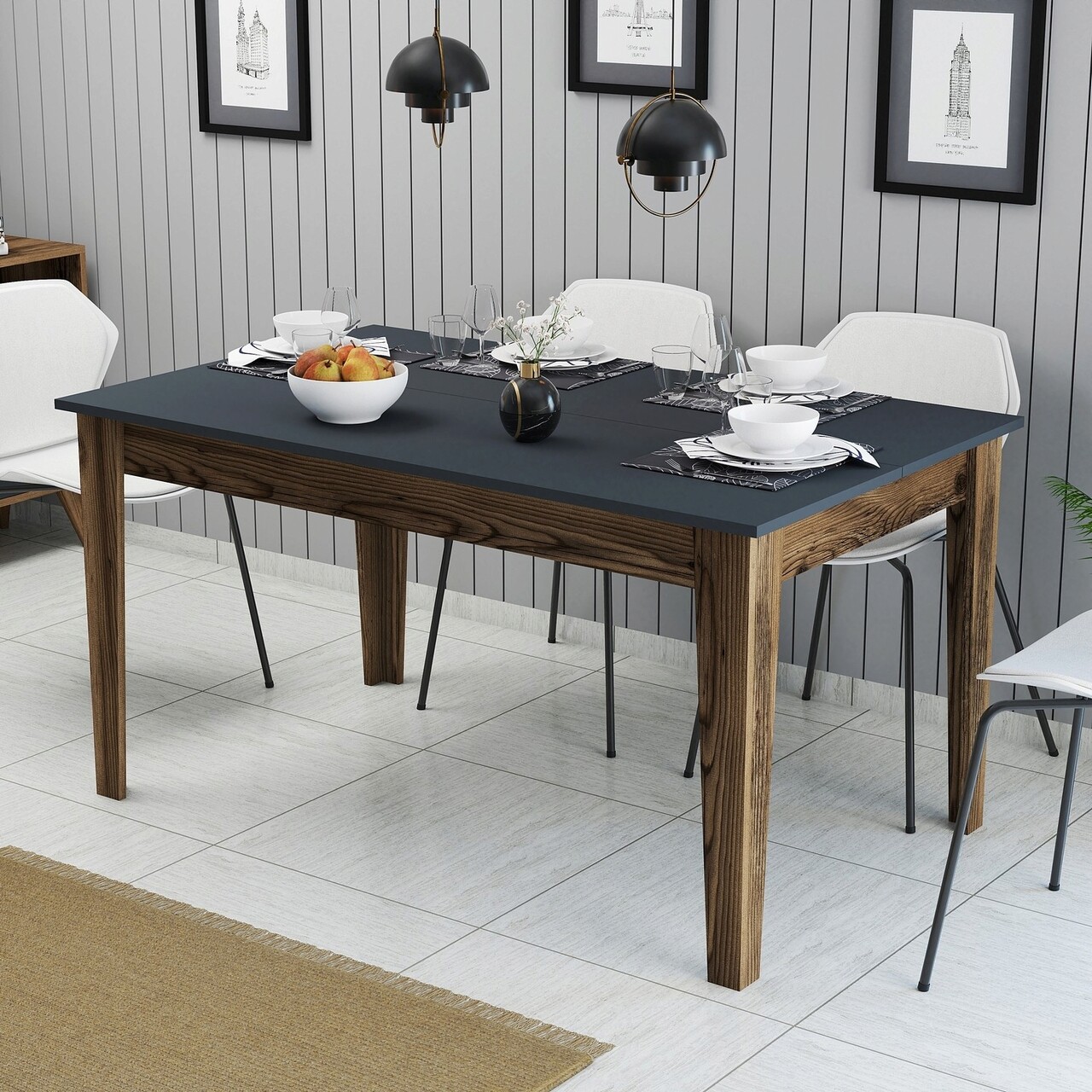 Masa, Hanah Home, Milan 513, Nuc / Antracit - imagine 7